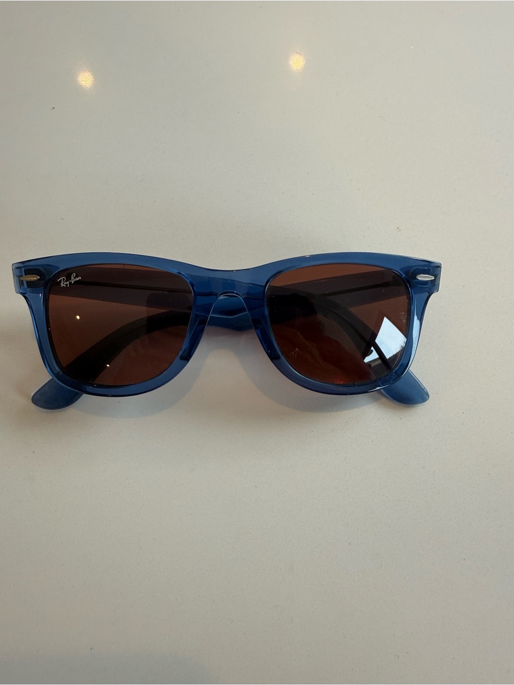 RB2140 Original Wayfarer Gradient Square Sunglasses in blue